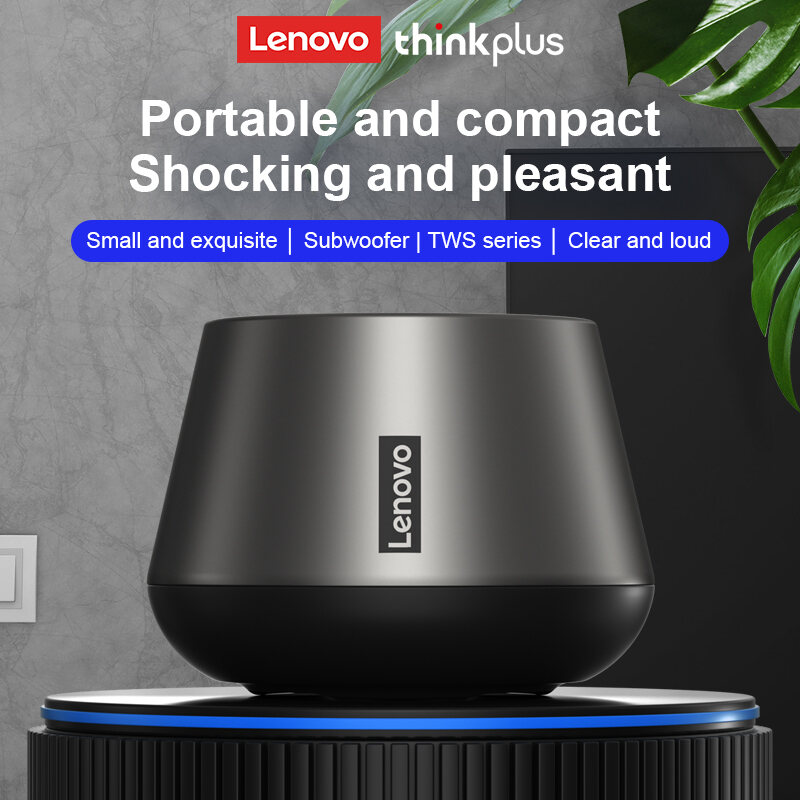 Lenovo K3pro New Mini Bluetooth Speaker Wireless Portable Mirror speaker With Microphone Stereo Sound Support for home outdoor and meeting