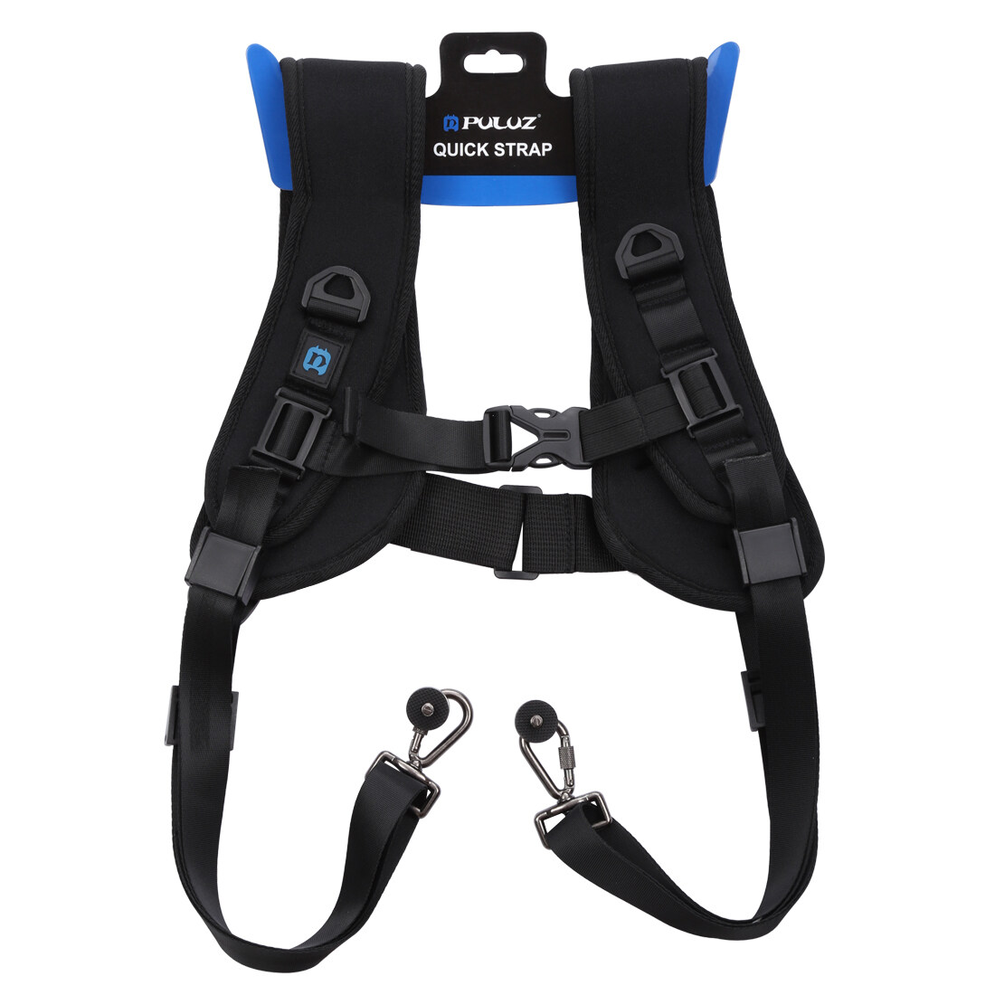 PULUZ Quick Release Double Shoulder Professional Rapid Camera Shoulder Sling Neck Wrist Strap for Canon Nikon Sony DSLR ILDC DV Outdoor Shooting